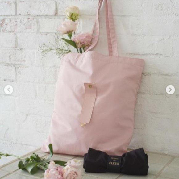 Maison de Fleur pink eco bag - Picture 1 of 10